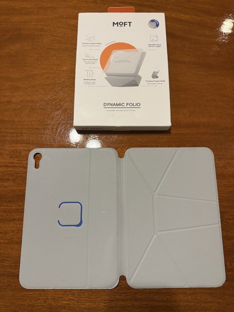 Moft Dynamic Folio (Category: Cases & Sleeves) located in Muntinlupa City. Submitted by chito_orobia (Listing ID 1470889683, Image 2). Description: Selling my Moft Dynamic Folio iPad Mini 6-7th Gen. great for portable use with different functional modes to use your iPad Mini while at home or on the go. RFS: upgraded to an iPad Air M2. Meetup Areas: Alabang Town Center, Festival Mall Alabang. Shipment via lalamove/grab delivery/ LBC Cash on Pickup