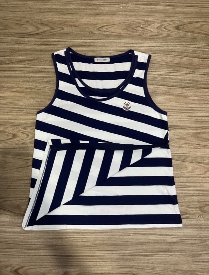 MONCLER ASSYMETRICAL WOMENS TANK TOP (Category: Luxury Apparel) located in Manila. Submitted by ann_kia (Listing ID 1470905801, Image 2). Description: MONCLER ASSYMETRICAL WOMENS TANK TOP GOOD AS NEW / NO ISSUE 17.5×24 / MED ON TAG 1650 ADD SF.
