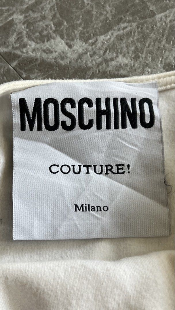Moschino Runaway (Category: Others Tops) located in Manila. Submitted by reclaim.13 (Listing ID 1470814936, Image 2). Description: Moschino Runaway - Excellent condition - 21.5 width , 32 length - 9.8/10 colorate - for safety washable stain.