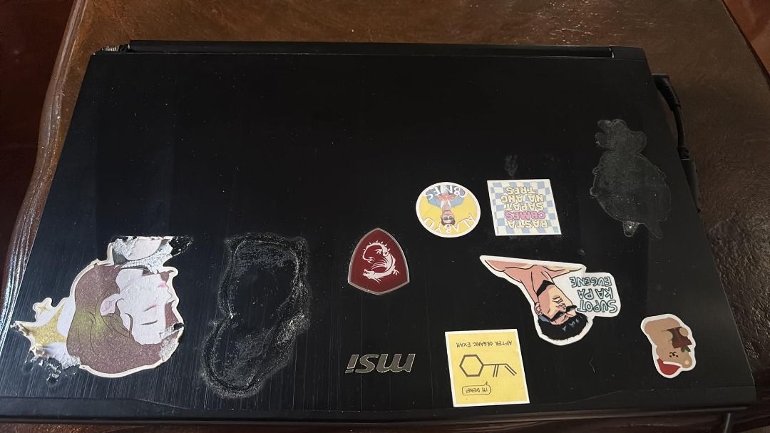 MSI GF62 7RE (Category: Laptops & Notebooks) located in Caloocan City. Submitted by luckybear.45d765 (Listing ID 1470792417, Image 2). Description: MSI GAMING LAPTOP Model: GF62 7RE CPU: intel core i7-7700HQ 9thgen GPU: GTX 1050-TI 4GB Ram: 2x8 GB ddr4 2667 Storage: 500GB SSD 1T HDD Inclusions: MSI ORIGINAL BOX MSI LAPTOP BAG Issues with the unit: -Stickers or sticker residue on the laptop -Damaged plate of hinge but working -May bakbak sa panel 