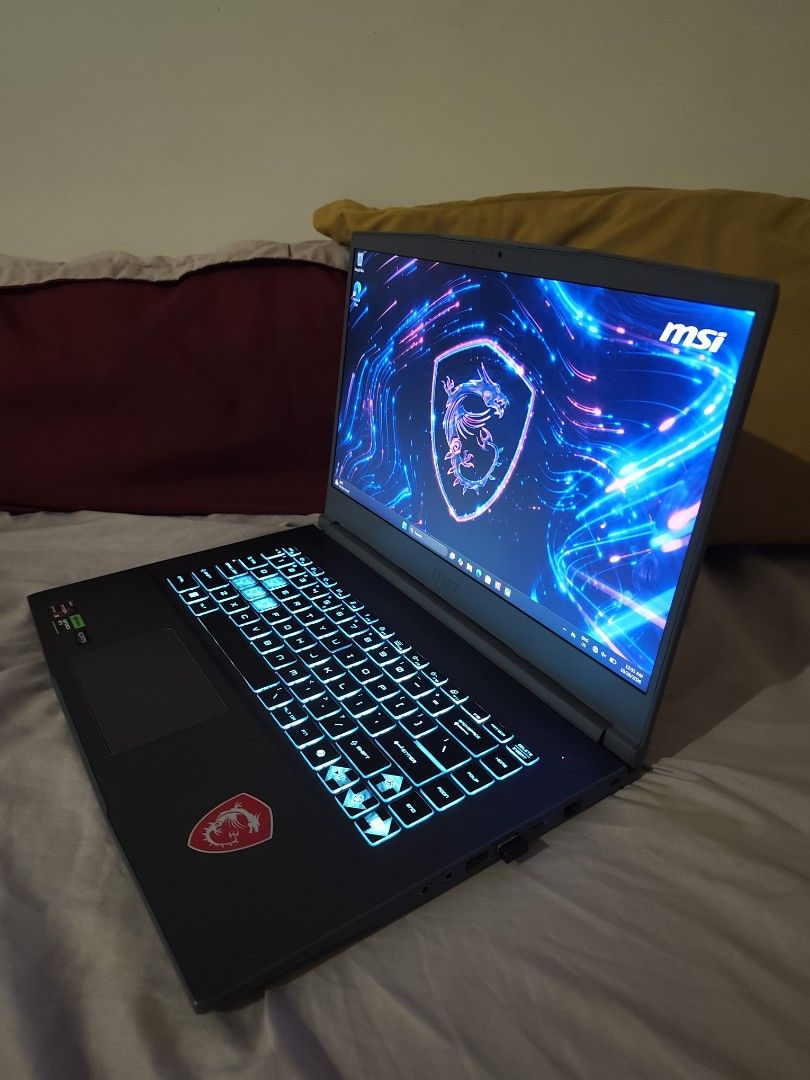 MSI THIN A15 (Category: Laptops & Notebooks) located in Calamba. Submitted by lalalalla1234 (Listing ID 1470851655, Image 3). Description: MSI THIN A15 28k Fixed -Ryzen 5 7535HS -RTX 2050 (4GB) -8GB RAM -Please see photos for more detailed specs. NO ISSUE. No dents too, pwede sa maarte. Online payment only for safer transact. Can do lalamove, pick-up, or meet-up near my area 📍Calamba, Laguna.