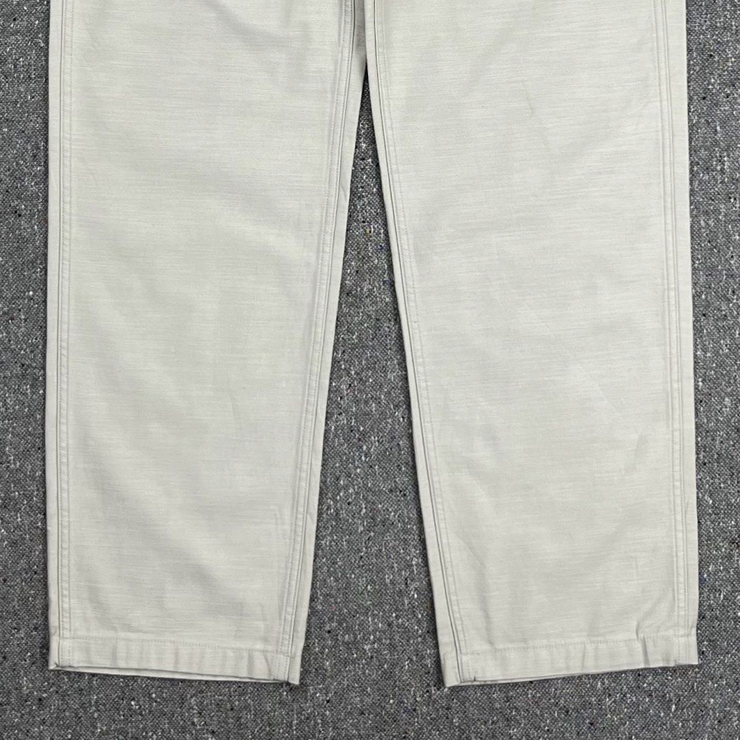 Musinsa standard type II Off-White fatigue Baker Pants (Category: Trousers) located in Zamboanga. Submitted by rag_20 (Listing ID 1470912321, Image 3). Description: Musinsa standard type II Off-White fatigue Baker Pants a pair of off-white or neutral cotton utility/fatigue trousers with front and back patch pockets and adjustable on the waistband. These classic military-inspired utility pants commonly referred to as baker pant feature distinct fr