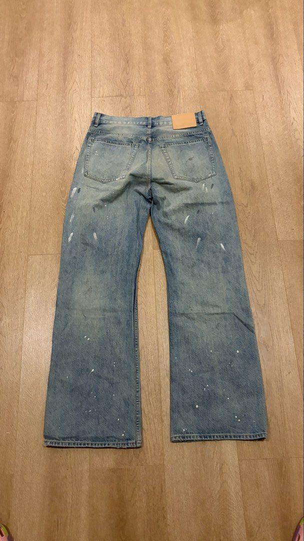 MVT Acne Studios 2021M Paint Splatter (Category: Jeans) located in Taguig. Submitted by grmcampana (Listing ID 1470908796, Image 2). Description: Just arrived in the mail from MVT, currently in China, can ship once I get back Size S check last pic for size chart RFS: Too big.