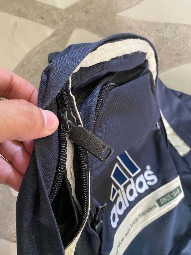 Navy blue adidas back pack (Category: Backpacks) located in Borongan. Submitted by thrift-real2.0 (Listing ID 1470763189, Image 2). Description: Navy blue adidas back pack excellent condition color rate:9.5/10 issue last pic 650 shipped.