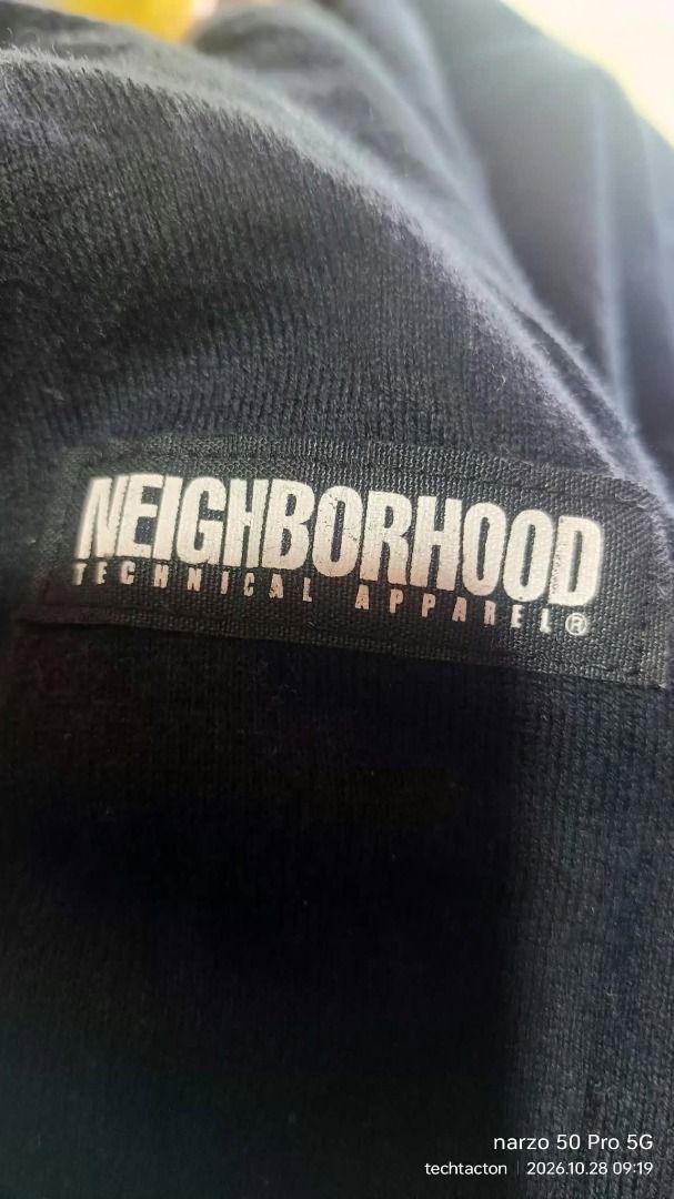 Neighborhood Justice Is Lost Raglan (Category: Longsleeves) located in Santo Tomas. Submitted by pickers_corner (Listing ID 1470752341, Image 3). Description: Authentic Neighborhood Technical Apparel black long-sleeve shirt in 100% cotton. Features a crew neck, raglan sleeves, and a striking back text graphic. Style code TSNH-CS-08..