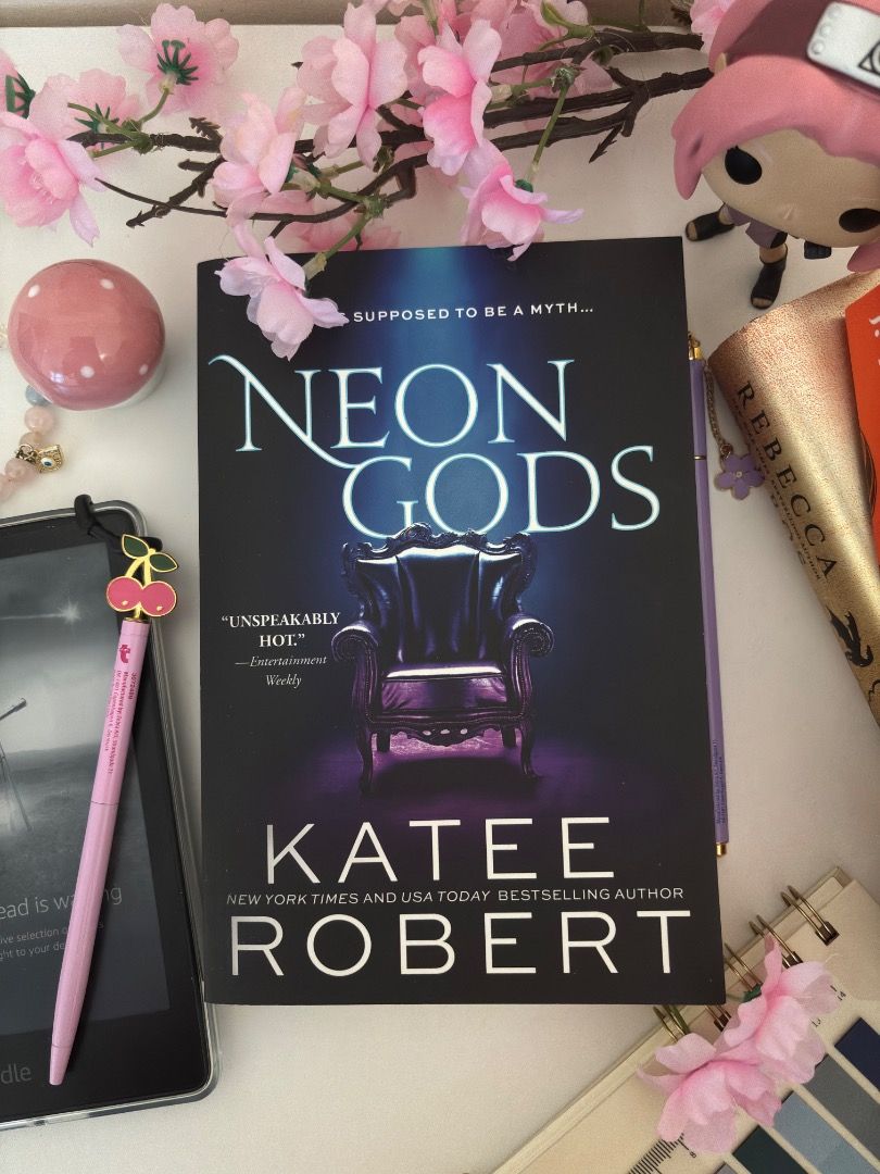 Neon Gods by Katee Robert (Category: Storybooks) located in Imus. Submitted by thebookafterromantasy (Listing ID 1470884178, Image 1). Description: 📖 NEON GODS by Katee Robert Format: Paperback (Sourcebooks Casablanca Edition) Condition: Good Reading Status: Partially Read ✨ Book Condition: Personally owned and kept on bookshelf Only read until Chapter 5 Cover and spine are in good overall condition Pages are intact and well-kept Binding is inta