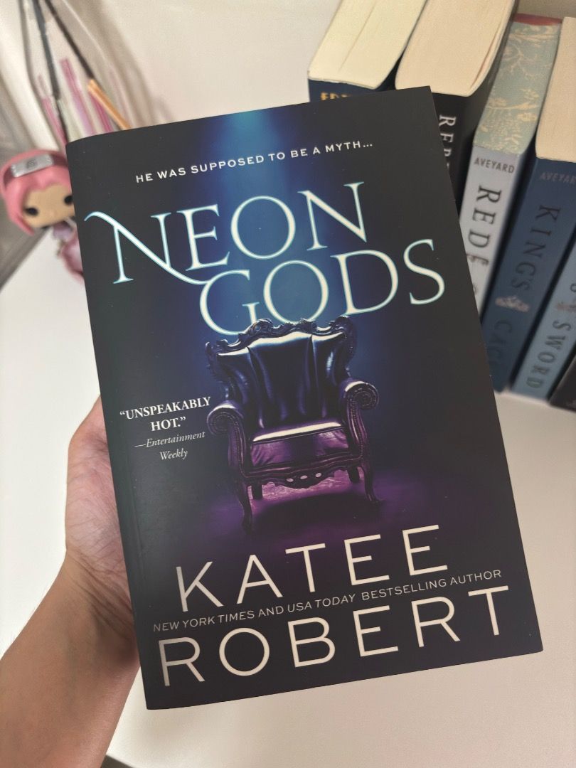 Neon Gods by Katee Robert (Category: Storybooks) located in Imus. Submitted by thebookafterromantasy (Listing ID 1470884178, Image 2). Description: 📖 NEON GODS by Katee Robert Format: Paperback (Sourcebooks Casablanca Edition) Condition: Good Reading Status: Partially Read ✨ Book Condition: Personally owned and kept on bookshelf Only read until Chapter 5 Cover and spine are in good overall condition Pages are intact and well-kept Binding is inta