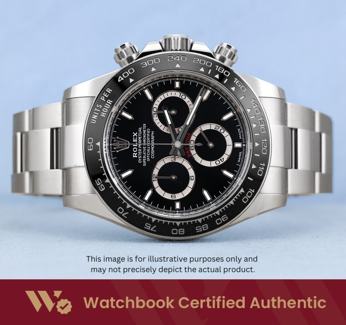 [New] Rolex Daytona Godzilla Oyster 126500LN 126500 Black Dial A9274 | Jun 2026 (Category: Watches) located in Singapore. Submitted by watchbooksg (Listing ID 1470821058, Image 1). Description: Watchbook Certified Authentic Verified at 60 points by 2 certified watch specialists Comes with a Watchbook 60-Point Inspection Certificate [New] Rolex Daytona Godzilla Oyster 126500LN 126500 Black Dial A9274 | Jun 2026 Price: $38,300 - Brand: Rolex - Mode