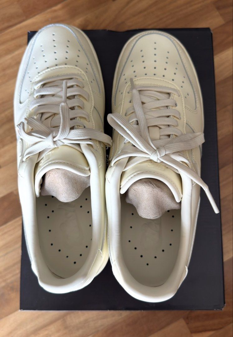 Nike Air Force 1 Coconut Milk Size 9.5 (Category: Sneakers) located in Taguig. Submitted by s.tree (Listing ID 1470799124, Image 3). Description: Nike Air Force 1 - Colorway: Coconut Milk (see pulled internet picture for better idea of color, rare color) - Size: 9.5 mens - Worn twice - Inclusion: Original box included.