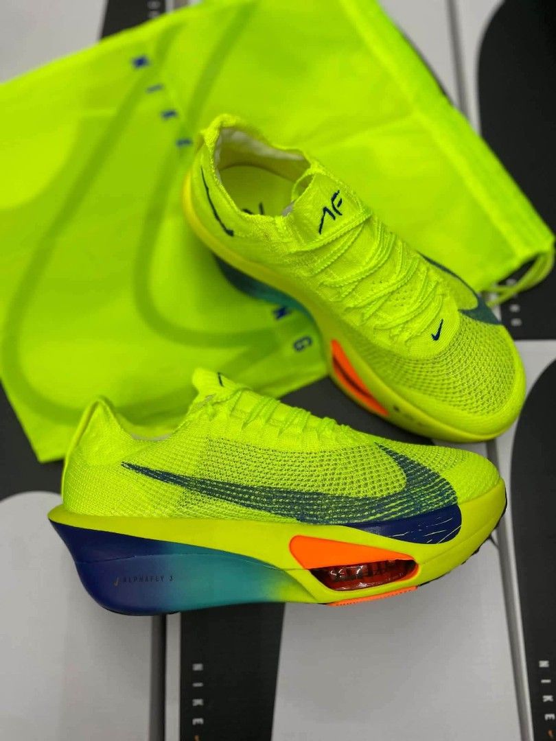 Nike Alphafly 3 Volt (Category: Sneakers) located in Manila. Submitted by soledout_kicks (Listing ID 1470761005, Image 1). Description: NIKE ZOOM ALPHAFLY 3 Available Sizes: 👣 36 | 37 | 38 | 39 | 40 | 41 | 42 | 43 | 44 | 45 📸 Actual photos posted 📦 Ready stock available 🛵 FREE Shipping ✅ Wholesale & Bulk Orders Welcome (FB Group) ✅ Same-Day Delivery Available (Lalamove) ✅ Nationwide Shipping Available 📩 Message SOLED OUT KICKS for size avail