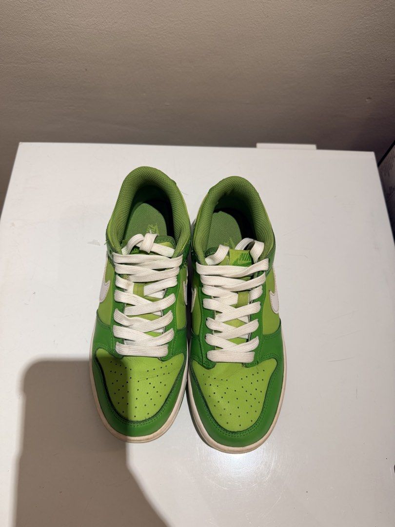 Nike Dunk low - "chlorophyll" Green Calf leather (Category: Sneakers) located in Taytay. Submitted by chloweann (Listing ID 1470821394, Image 3). Description: SIZE: US 37/24 cm BRAND: Nike dunk low in chlorophyll USED Perfect condition.