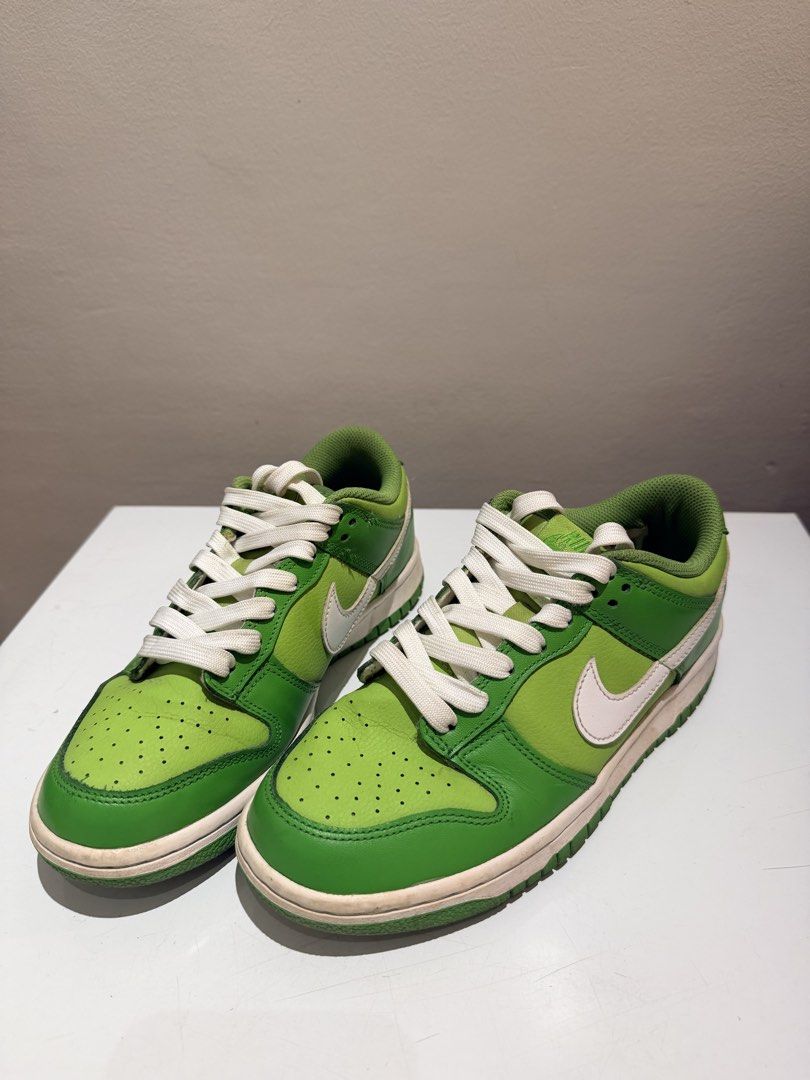 Nike Dunk low - "chlorophyll" Green Calf leather (Category: Sneakers) located in Taytay. Submitted by chloweann (Listing ID 1470821394, Image 1). Description: SIZE: US 37/24 cm BRAND: Nike dunk low in chlorophyll USED Perfect condition.