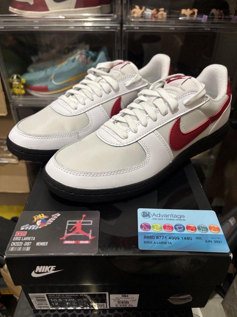 Nike Field General 82 SP “White / Varsity Red / Black” (Category: Sneakers) located in Mandaluyong City. Submitted by slntslph (Listing ID 1470898089, Image 1). Description: For Sale / Selling: Nike Field General 82 SP “White / Varsity Red / Black” Size 10.5 US Mens Brand New / Onhand Php 1,995 only (Below SRP from ₱5,495) Mandaluyong Location Can do shipping at buyers expense IG: @silentsoleph Thank You.