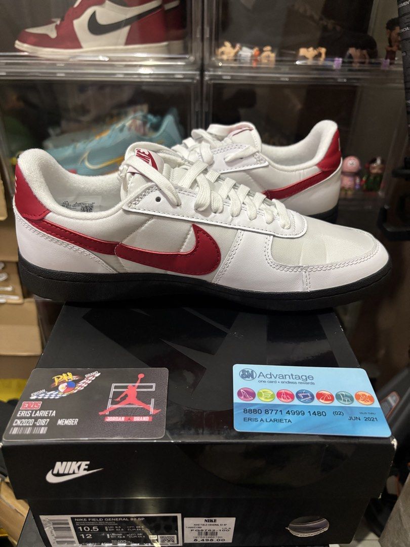 Nike Field General 82 SP “White / Varsity Red / Black” (Category: Sneakers) located in Mandaluyong City. Submitted by slntslph (Listing ID 1470898089, Image 3). Description: For Sale / Selling: Nike Field General 82 SP “White / Varsity Red / Black” Size 10.5 US Mens Brand New / Onhand Php 1,995 only (Below SRP from ₱5,495) Mandaluyong Location Can do shipping at buyers expense IG: @silentsoleph Thank You.