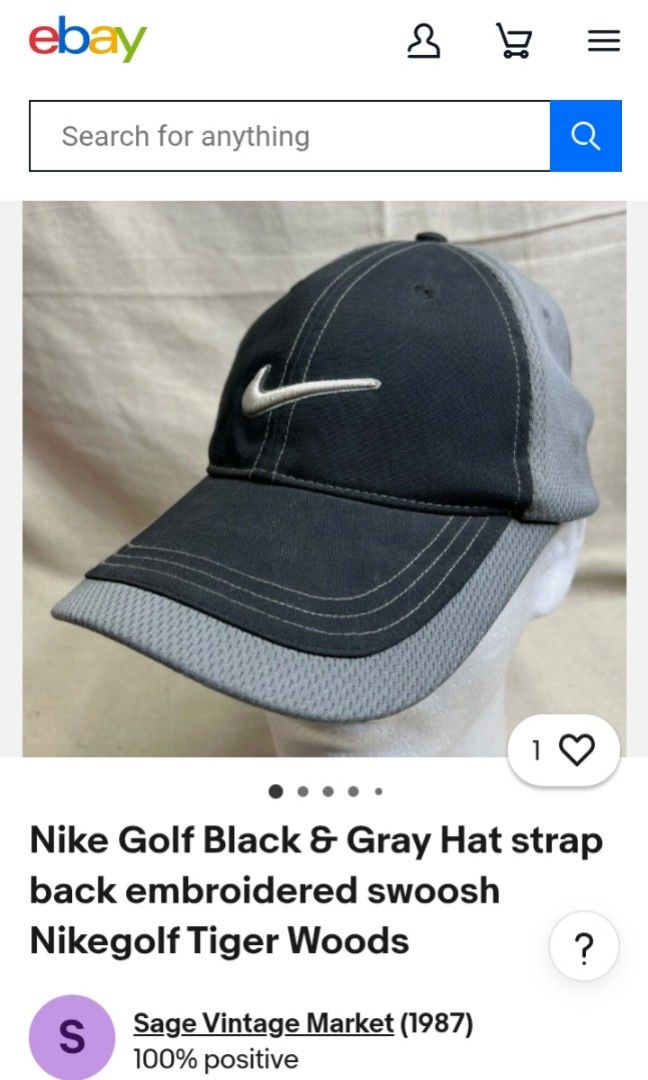 Nike Golf black Gray (Category: Caps & Hats) located in Manila. Submitted by milanjustin (Listing ID 1470806697, Image 1). Description: Nike Golf black Gray Hat Strap 1,200 Excellent Good as new wala issue One size fits all made in vietnam Caloocan / Can do meet up / Via a lalamove.