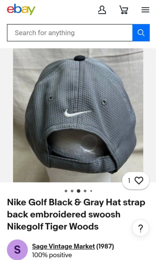 Nike Golf black Gray (Category: Caps & Hats) located in Manila. Submitted by milanjustin (Listing ID 1470806697, Image 2). Description: Nike Golf black Gray Hat Strap 1,200 Excellent Good as new wala issue One size fits all made in vietnam Caloocan / Can do meet up / Via a lalamove.