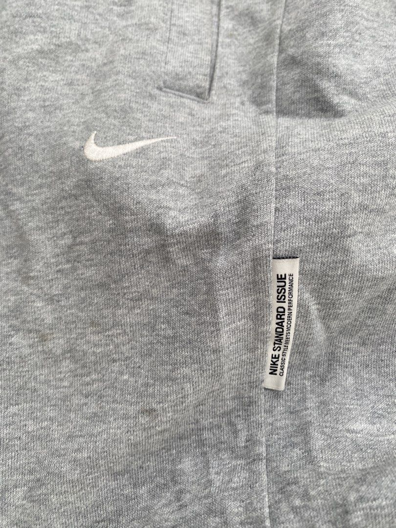 Nike Gray Sweathpants Small Logo (Category: Joggers) located in Antipolo. Submitted by treasurethings02 (Listing ID 1470920037, Image 3). Description: Excellent Condition 9.5/10 CR Dimension W30’32 L36 Xl on tags Small swoosh embroidery design Authentic ✅✅✅✅.