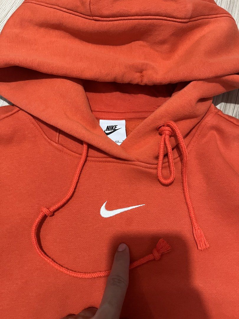 Nike Mid Swoosh hoodie (Category: Coats, Jackets and Outerwear) located in Lipa City. Submitted by hoywilliam (Listing ID 1470825573, Image 2). Description: Nike Mid Swoosh orange colorway Size medium to large Width-22 Length-26.5 complete tags no issue for only 850 free shipped Lipa City Batangas location📍 .