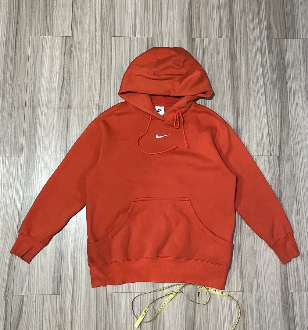 Nike Mid Swoosh hoodie (Category: Coats, Jackets and Outerwear) located in Lipa City. Submitted by hoywilliam (Listing ID 1470825573, Image 1). Description: Nike Mid Swoosh orange colorway Size medium to large Width-22 Length-26.5 complete tags no issue for only 850 free shipped Lipa City Batangas location📍 .