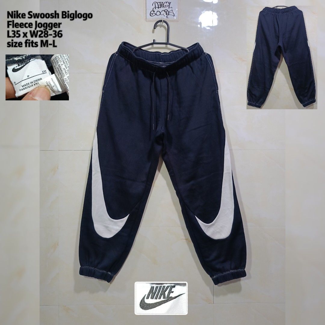 nike swoosh big logo jogger (Category: Joggers) located in Talisay. Submitted by burdagz13 (Listing ID 1470800425, Image 1). Description: condition: good as new colorrate: 10-10 issue: none 💸 First pay basis only 🚀 J&T shipping nationwide (doortodoor).