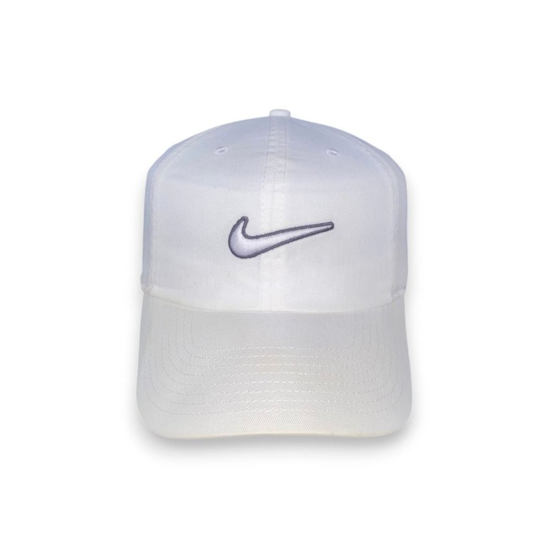 NIKE SWOOSH HERITAGE 86 WHITE CAP (Category: Caps & Hats) located in Quezon. Submitted by ejay.thrift.clothes (Listing ID 1470842386, Image 1). Description: FREE SHIPPING AUTHENTIC ONE SIZE FITS MOST NO ISSUE COLOR RATE: 10/10 AS NEW CONDITION FRESHLY WASHED READY TO WEAR # 637.