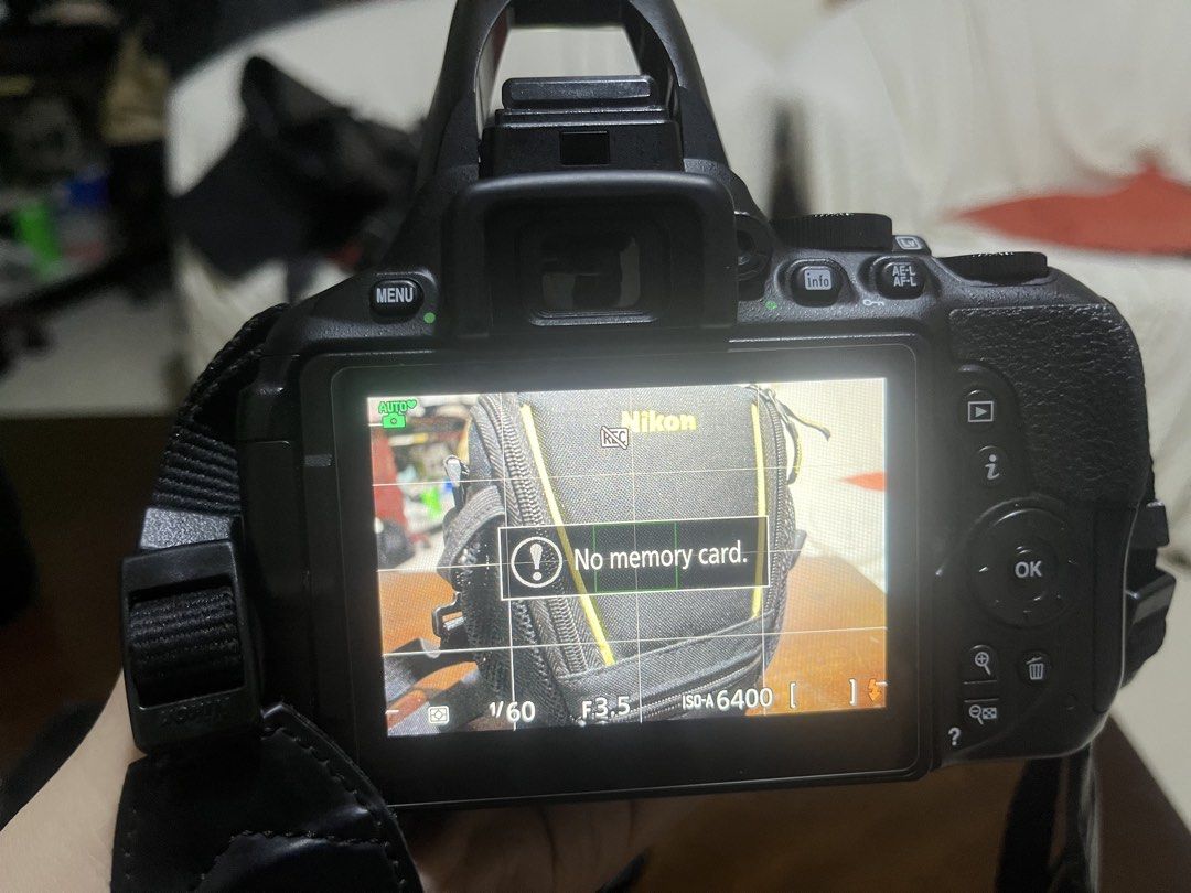 Nikon D5600 + Kitlens (Category: Cameras) located in Manila. Submitted by jeppy393 (Listing ID 1470874571, Image 2). Description: Price: ₱26,000 slightly negotiable Open to Swap (Higher value) 📍 Meetup Location: Sampaloc, Manila / Sto. Tomas, Batangas Selling my Nikon D5600 DSLR camera in excellent, well-maintained condition. Condition: * 10/10 body condition * 10/10 screen condition * 10/10 lens condition * Fully functional * Lens free from scr