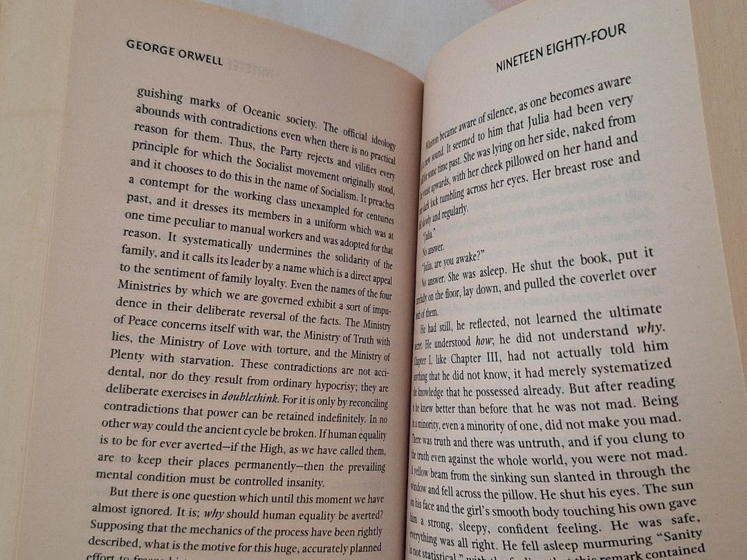 Nineteen Eighty-Four by George Orwell Collins Classics Edition (Category: Storybooks) located in Makati City. Submitted by bluecatmelody (Listing ID 1470810728, Image 3). Description: negotiable .