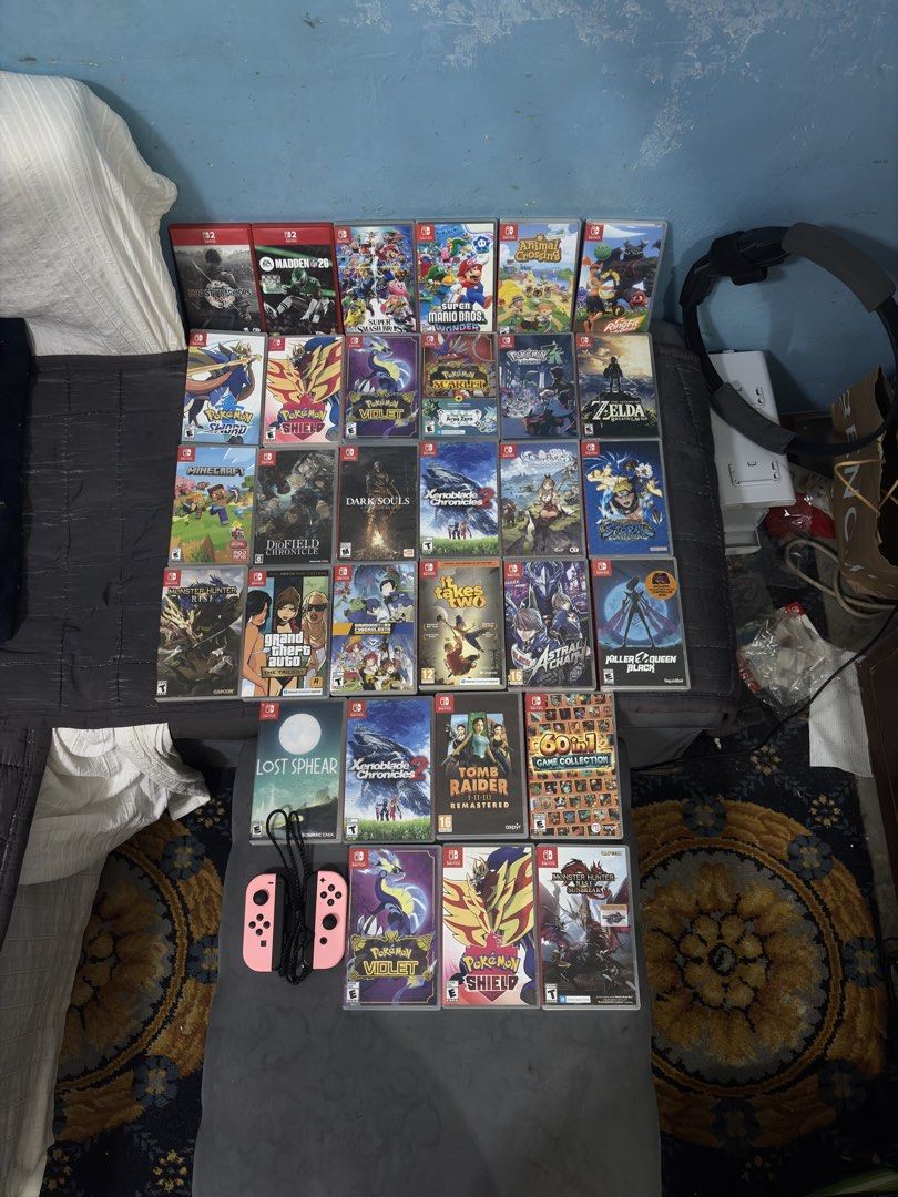 Nintendo 1 & 2 Games, Memory Card & Joycon (Category: Nintendo) located in Cavite. Submitted by xsavier88 (Listing ID 1470788245, Image 1). Description: 🌟For sale! Nintendo Switch 1 & 2 Games & Accessories 🌟Accessories: Sandisk A1 Ultra 256GB Memory Card - 2,200 Pastel Pink Nintendo Switch Joycons with straps - 2,500 🌟Nintendo Switch 2 Games: Madden 26 - 2,500 Dynasty Warriors (Unused Code) - 2,300 🌟Nintendo Switch 1 Games (Playable on Switch