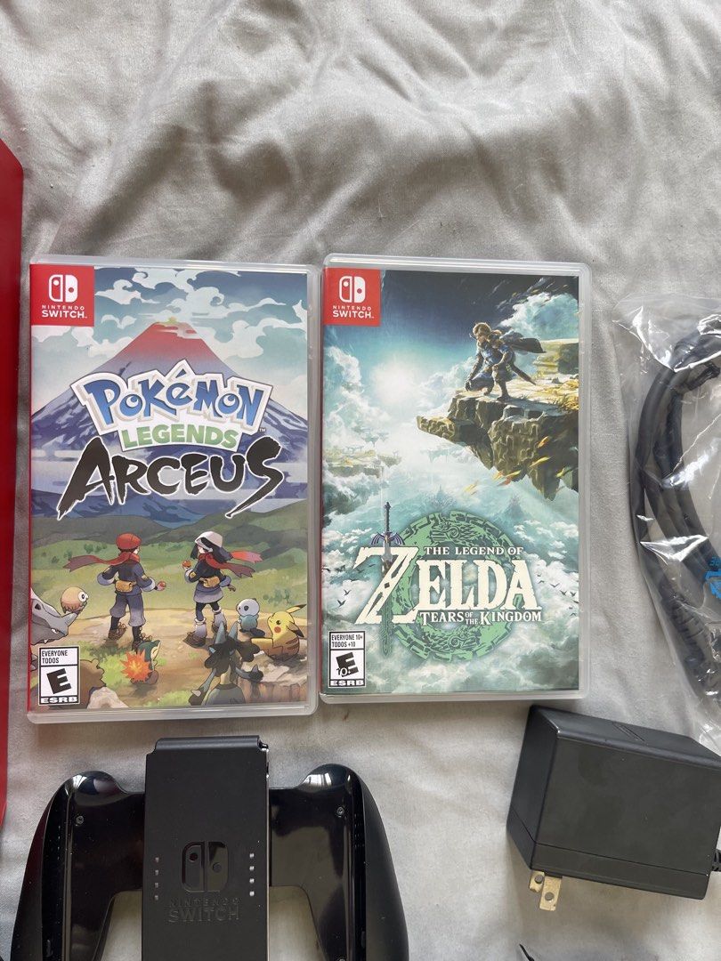 Nintendo Switch OLED Model with Games and Accessories (Category: Nintendo) located in Magallanes. Submitted by benchiie (Listing ID 1470809086, Image 2). Description: 🎮 FOR SALE: Nintendo Switch V1 OLED Model! 🎮 Looking for a new owner for my Nintendo Switch! ❤️ 📌 RFS: Need funds for processing requirements for work and hindi na nagagamit. ✨ INCLUSIONS: * ✅ Nintendo Switch V1 OLED * 🎮 2 Games: * The Legend of Zelda: Tears of the Kingdom * Pok