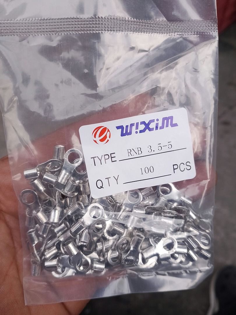 Non Insulated Terminal Lugs Ring type RNB3.5-5 (Category: Home Improvement Tools & Accessories) located in Manila. Submitted by joeyroque09 (Listing ID 1470799907, Image 2). Description: Non Insulated Terminal Lugs Ring type RNB3.5-5.