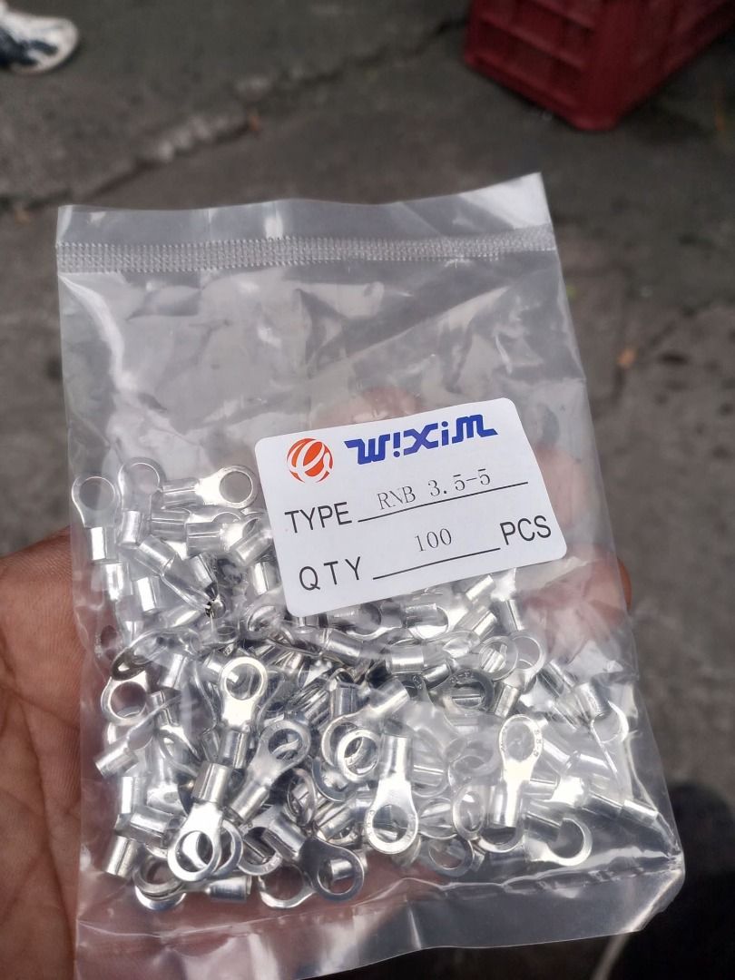 Non Insulated Terminal Lugs Ring type RNB3.5-5 (Category: Home Improvement Tools & Accessories) located in Manila. Submitted by joeyroque09 (Listing ID 1470799907, Image 1). Description: Non Insulated Terminal Lugs Ring type RNB3.5-5.