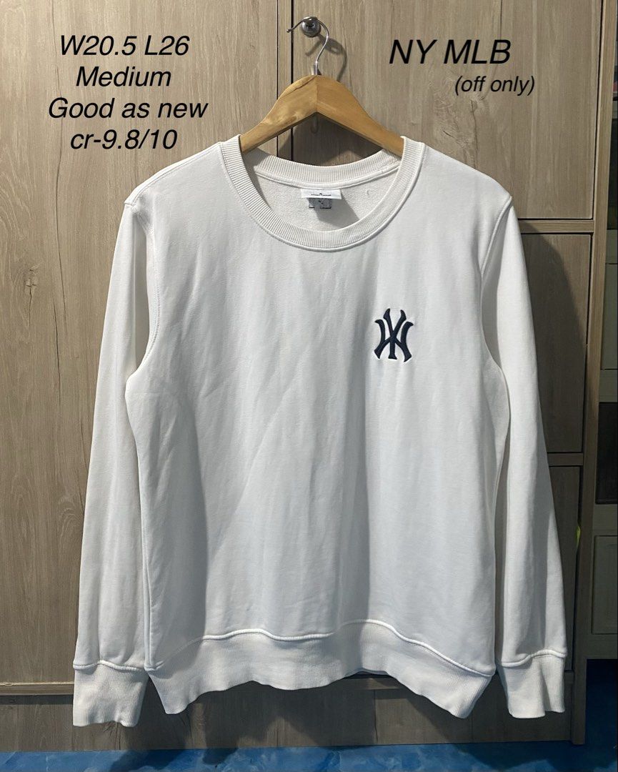 NY MLb crewneck (Category: Coats, Jackets and Outerwear) located in Binan City. Submitted by rnj_affordable (Listing ID 1470867851, Image 1). Description: declared as off see tags nalang no issue heavy cotton makapal tela embroided.