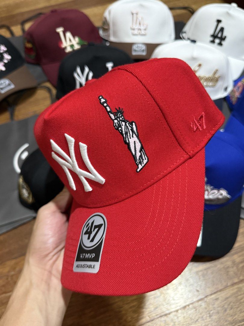 NY MULTI-PATCH AFRAME CAP (Category: Caps & Hats) located in Pasig City. Submitted by t.fusion (Listing ID 1470917937, Image 3). Description: NY MULTI-PATCH AFRAME CAP - brand new & legit 💯 - comes with ziplock and 47 og paper bag 🔖 ₱800 each +sf.