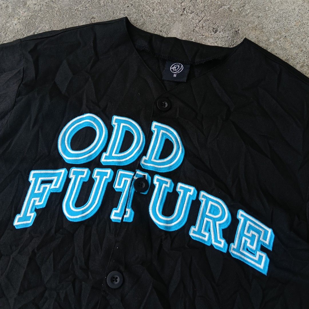 Odd Future "OF" Baseball Jersey Type (Category: Tshirts & Polo Shirts ) located in Lucena. Submitted by gaaaaarments.phv3 (Listing ID 1470843149, Image 3). Description: Odd Future Excellent Condition Need Wash Flaw / Issue : None Medium on tag 21.5 Width 29 Length 999 + Shipping Fee.