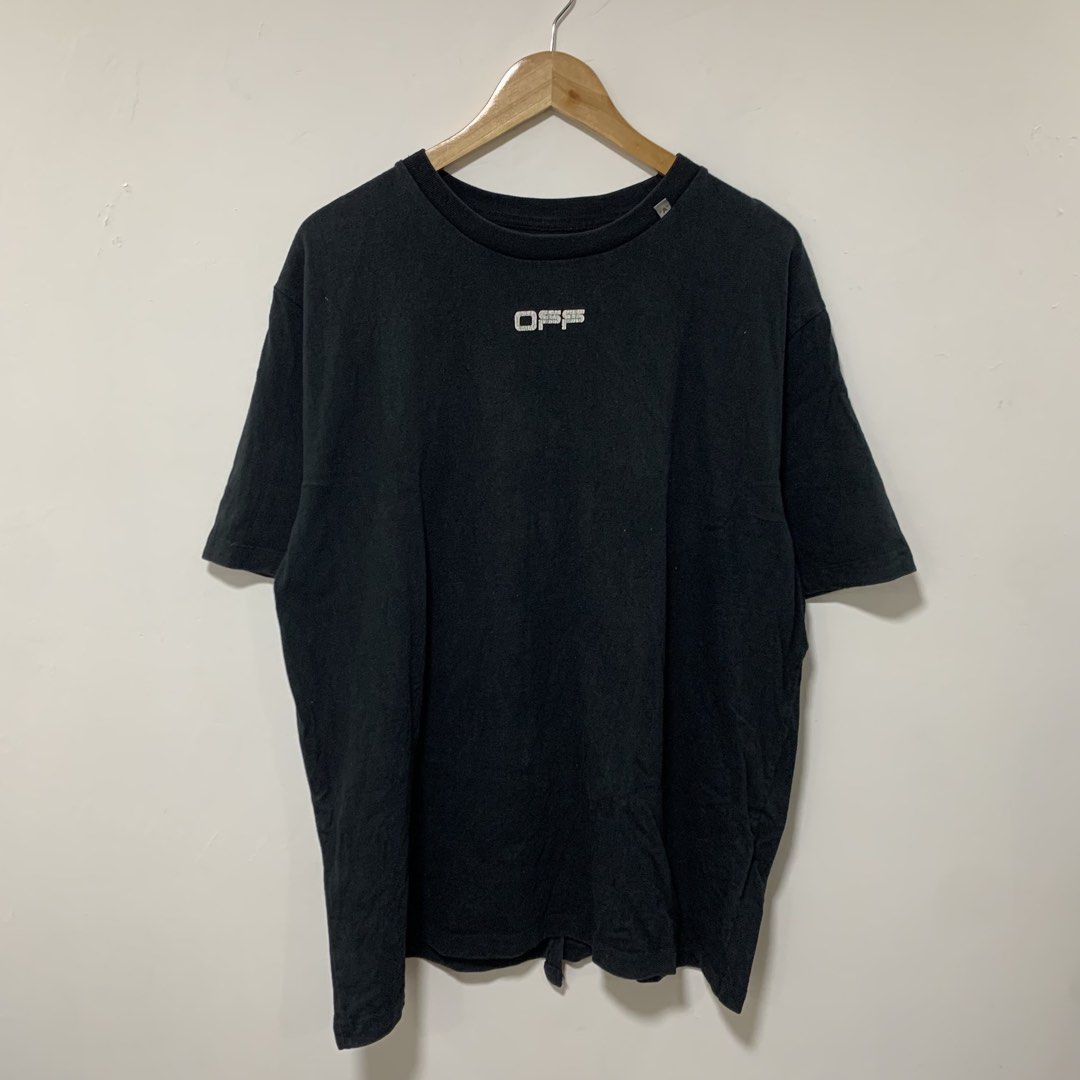 Off white (Category: Tshirts & Polo Shirts ) located in Cavite. Submitted by yobubsss (Listing ID 1470897856, Image 2). Description: Size Small 24w 30L Good condition Issue hairline sa front print sa likod walang basag.