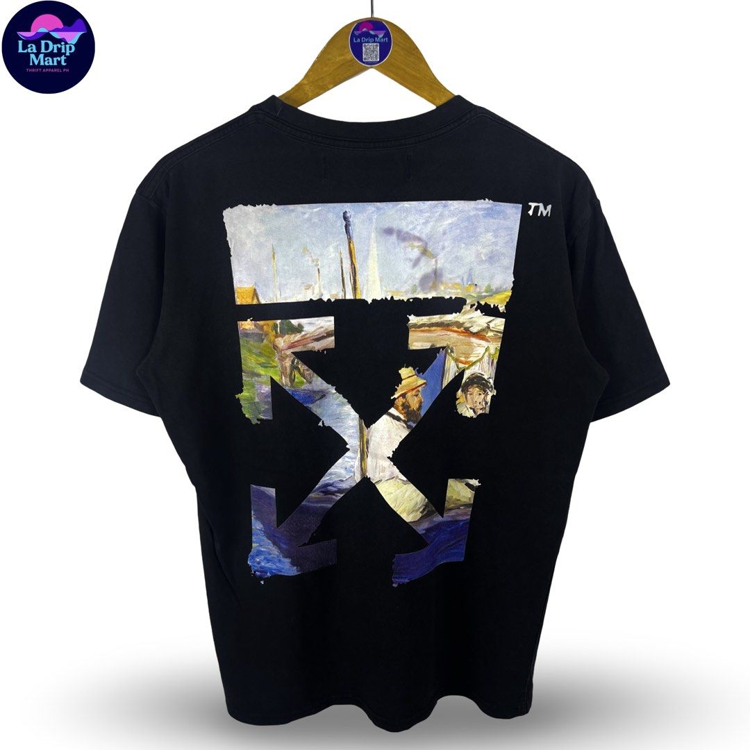 ‎“OFF WHITE” OIL CANVASS ARROW TEE (Category: Tshirts & Polo Shirts ) located in Taguig. Submitted by ldm.ph (Listing ID 1470746688, Image 1). Description: ‎(LDM-D-0248) ‎Size:ACTUAL FIT:LARGE ‎Dimensions ‎Inches width:21 ‎Inches length:27 ‎Condition: EXCELLENT ‎Color rate:9.5 ‎Flaws:❌ ‎(READY TO WEAR) .