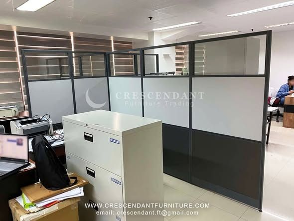 Office Room Divider Partition (Category: Office Furniture & Fixtures) located in Pasig City. Submitted by abicft (Listing ID 1470750659, Image 3). Description: (THE PRICE IS FOR POSTING PURPOSES ONLY) CUSTOMIZE OFFICE PARTITION/WORKSTATION Custom-color, measurement 4.5cm thickness in beige/dark gray frame 📌FREE QUOTATION! 📌FREE SITE VISIT & FREE ESTIMATE within Metro Manila 📌FREE 2D AND 3D LAYOUT or you can send us your measurement/layout. 📍O