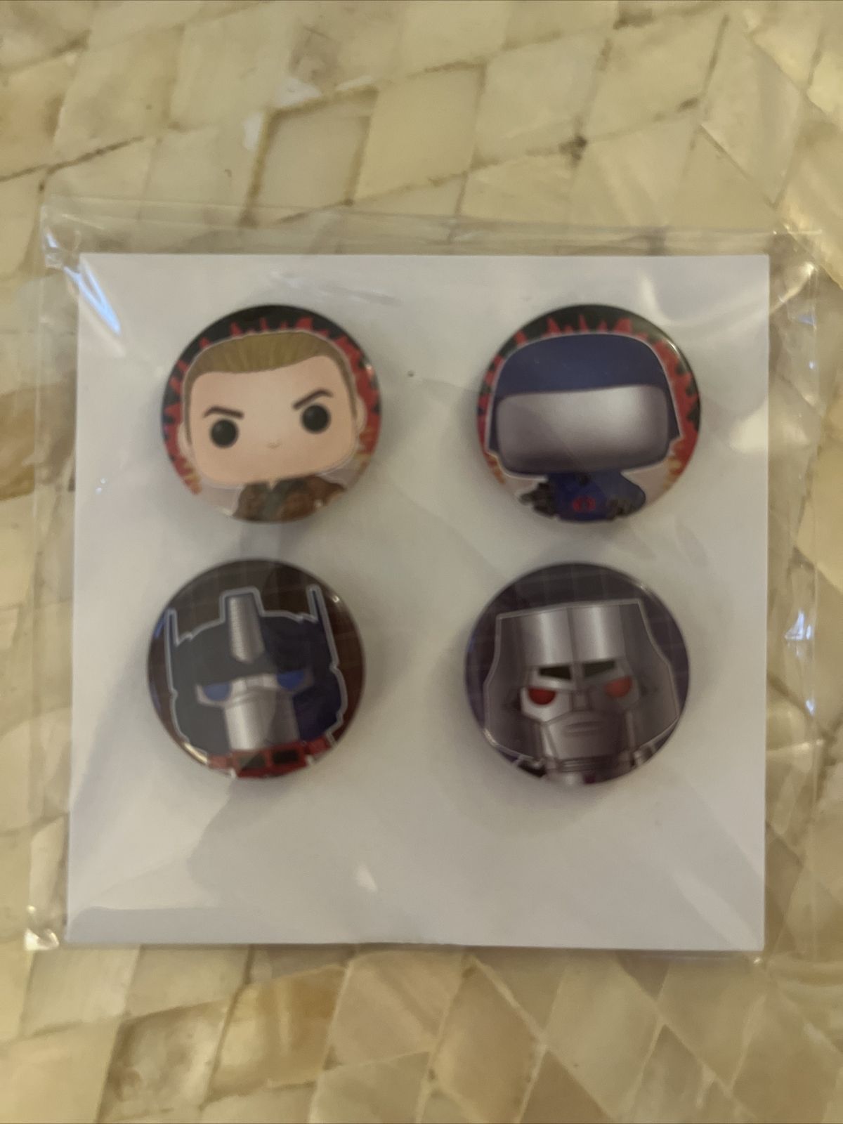 Official Exclusive Funko Lunch Box POP! Transformers vs GI Joe Pin Set ...
