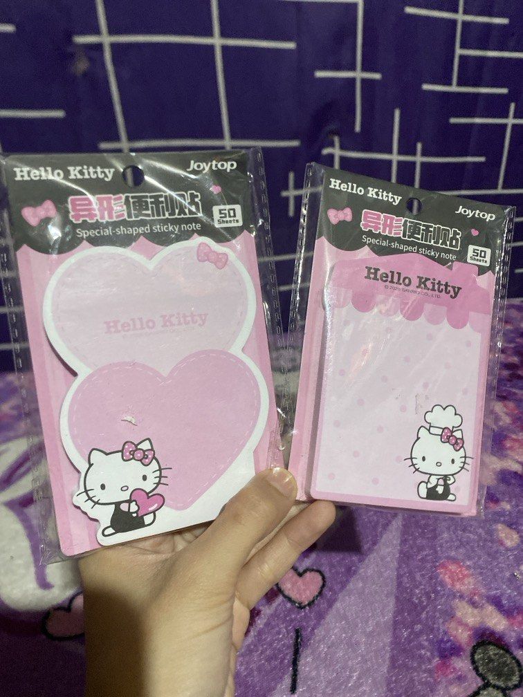 Official/ Licensed Hello Kitty Sticky Notes (Category: Stationery & School Supplies) located in Bulacan. Submitted by cute.finds.ph (Listing ID 1470756037, Image 1). Description: —₱70 each.