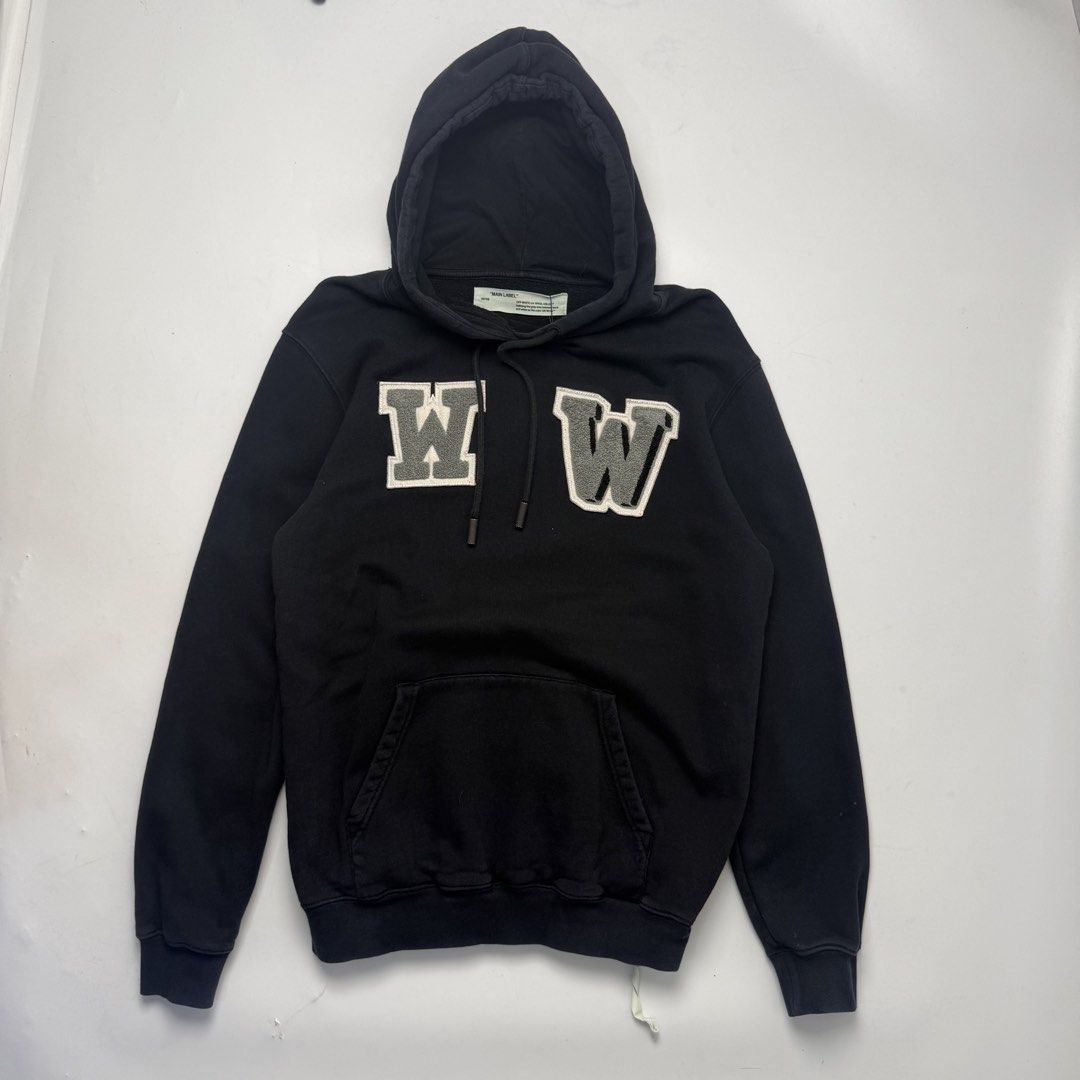 Offwhite Hoodie (Category: Coats, Jackets and Outerwear) located in Quezon City. Submitted by beastmnl (Listing ID 1470846864, Image 1). Description: Dimension 22 width 28.5 length .