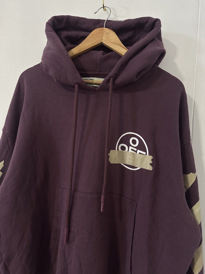 Off-White Tape Arrow Hoodie (Category: Coats, Jackets and Outerwear) located in Las Pinas. Submitted by archimedes.joaquin (Listing ID 1470761491, Image 3). Description: • Excellent condition • 9.5/10 color rate • Heavy Cotton Dimensions ( Flat Laid ) • 27 inches Length • 26 inches Width • 34 inches sleeve length ( shoulder to ribbings ) 100% Authentic No issue .