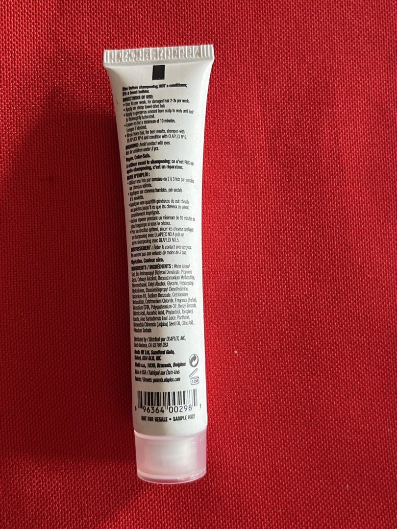OLAPLEX PER PIECE (Category: Hair) located in Manila. Submitted by luxeclassyshop (Listing ID 1470791686, Image 3). Description: Sold per piece Available No8 BOND MOISTURE INTENSE MASK 20ml 5pcs No4c BOND MAINTAINANCE 1pc 20ml No 3 HAIR PERFECTOR 20ml 9pcs .