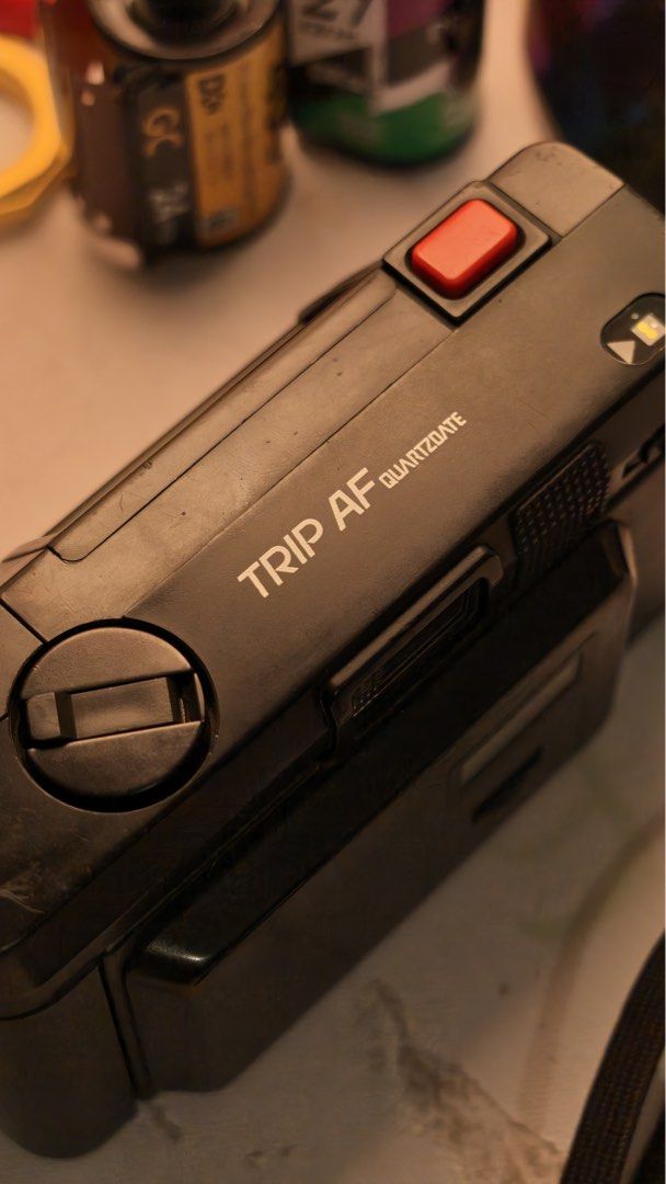 Olympus Trip AF Quartzdate 35mm Point and Shoot Camera (Category: Cameras) located in Angeles City. Submitted by czamael.brian (Listing ID 1470851733, Image 3). Description: PLEASE READ FIRST ‼️ For sale Olympus Trip AF with sharp zuiko glass 35mm f3.5 •Good working condition •Flash works •Adjustable iso •Manual advance and rewind of film •Check photos for cosmetic condition Old camera, sold as is where is. Don’t expect the camera to be brandnew 