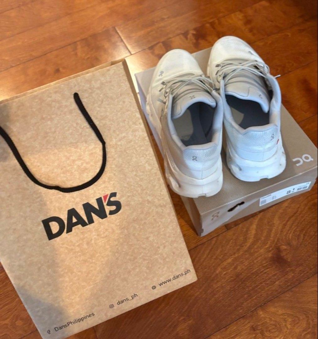 On Cloud tilt Glacier| ice (Category: Casual Shoes) located in Quezon City. Submitted by Chess (Listing ID 1470779743, Image 3). Description: On Cloudtilt (Glacier / White) Price: ₱7,299 SHIPPED ✨ Condition: Used Once Only (Mall Use) — Like New / Pristine Condition! ✨ Size: US 8 M / EU 41 / UK 7.5 ✨Colorway: Glacier / White ✨ Inclusions: Original box & Dan's paper bag included Description: Looking to upgrade your daily rotation with ultimate comf