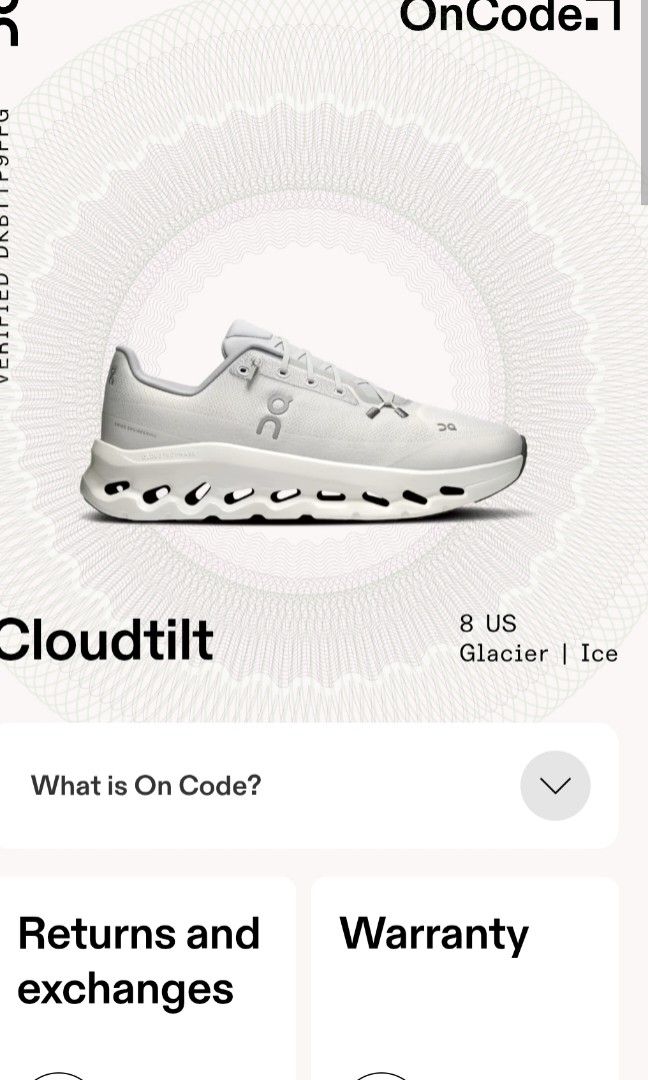 On Cloud tilt Glacier| ice (Category: Casual Shoes) located in Quezon City. Submitted by Chess (Listing ID 1470779743, Image 1). Description: On Cloudtilt (Glacier / White) Price: ₱7,299 SHIPPED ✨ Condition: Used Once Only (Mall Use) — Like New / Pristine Condition! ✨ Size: US 8 M / EU 41 / UK 7.5 ✨Colorway: Glacier / White ✨ Inclusions: Original box & Dan's paper bag included Description: Looking to upgrade your daily rotation with ultimate comf
