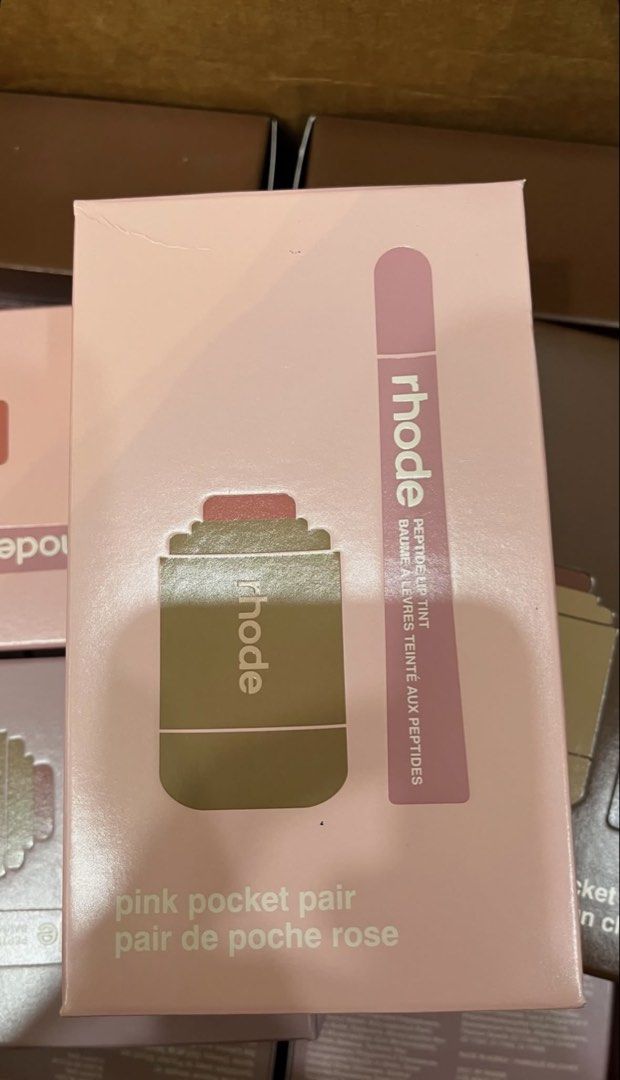 (ON HAND) Rhode Peptide Pocket Pair Ribbon + Sprinkle (Category: Makeup) located in Leyte. Submitted by modernpersephone (Listing ID 1470830174, Image 1). Description: - Brand: Rhode - Item: Holiday Pack - Includes: Peptide Lip Tint Ribbon and Blush Stick Sprinkle - Condition: Brand new, unopened, and sealed in original packaging - Perfect as a holiday gift set.