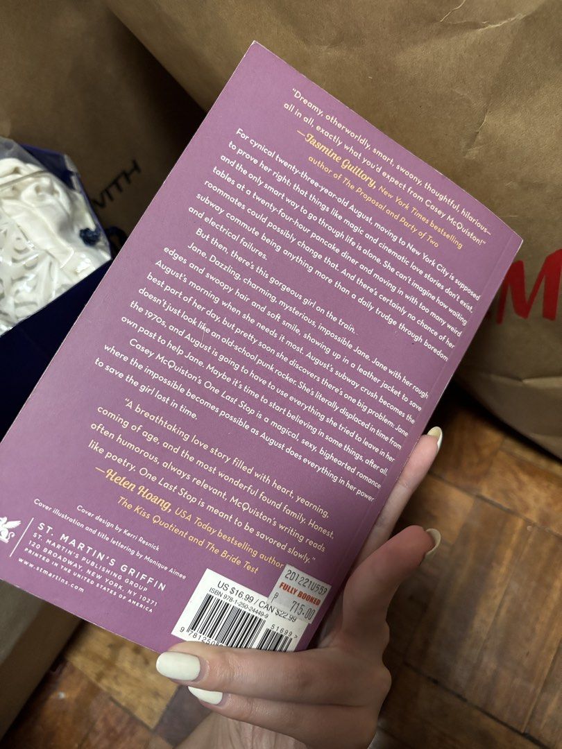 One Last Stop by Casey McQuiston Paperback (Category: Storybooks) located in Quezon City. Submitted by hscherryy (Listing ID 1470862344, Image 3). Description: just has regular signs of usage and storage.
