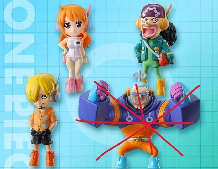 One Piece Capsule Figures Egghead Arc Gashapon (Category: Figurines & Statues) located in Santa Rosa. Submitted by tinytoycrate (Listing ID 1470925777, Image 2). Description: - 3 sealed One Piece gashapon toys - Features Egghead Arc characters: Nami, Sanji, and Usopp - Brand new, factory sealed in original purple capsules and wrappers - Ideal for anime fans and collectors ⭐ Item is loose. ⭐ Item in good condition. ⭐ Authentic ⭐ Collectors Price, 