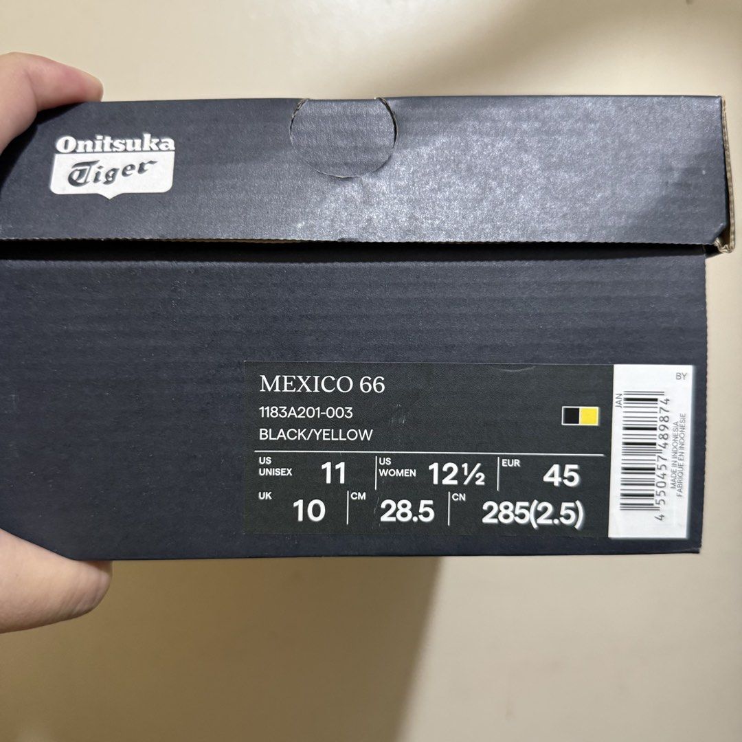 Onitsuka Tiger Mexico 66 size 11 (Category: Sneakers) located in Paranaque City. Submitted by emongresurreccion (Listing ID 1470865203, Image 3). Description: -For sale only -Size 11 US -P4,800 only -Used around 5x only. 9/10 condition. -With OG box -100% original/legit/authentic -Payment via BPI/Unionbank/GCash -Add for shipping -Location: BF Homes Paranaque or Makati (weekdays).