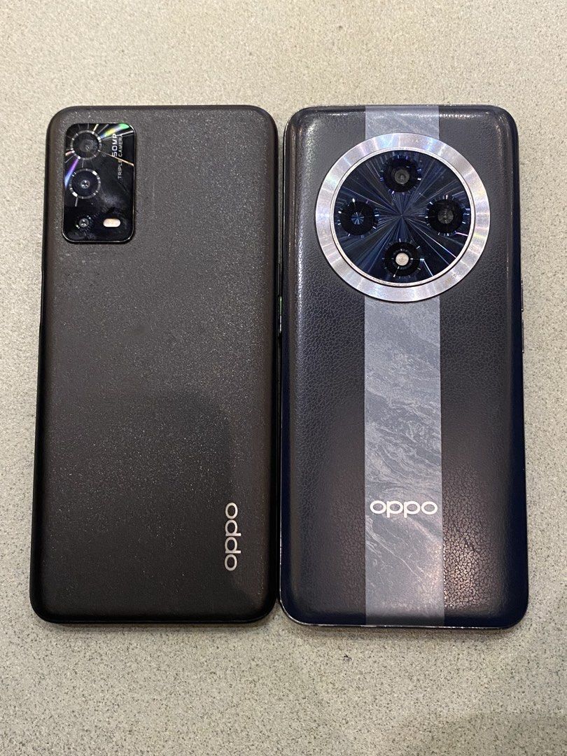 Oppo A55 & Oppo F27 Pro 5g (Category: OPPO) located in Paranaque City. Submitted by sunnycloud_ (Listing ID 1470751983, Image 1). Description: For Sale Only! Selling both phones together. Oppo A55 Starry Black Helio G35 Octa Core 4gb/64gb With Box Oppo F27 Pro 5g Midnight Navy Qualcomm Snapdragon 665 8gb/256gb Unit Only Honest Issue: Lagging (A55), Slight lag but smooth sa codm (F27) PM for pics and other details. Rfs: di na ginagamit, need cash.
